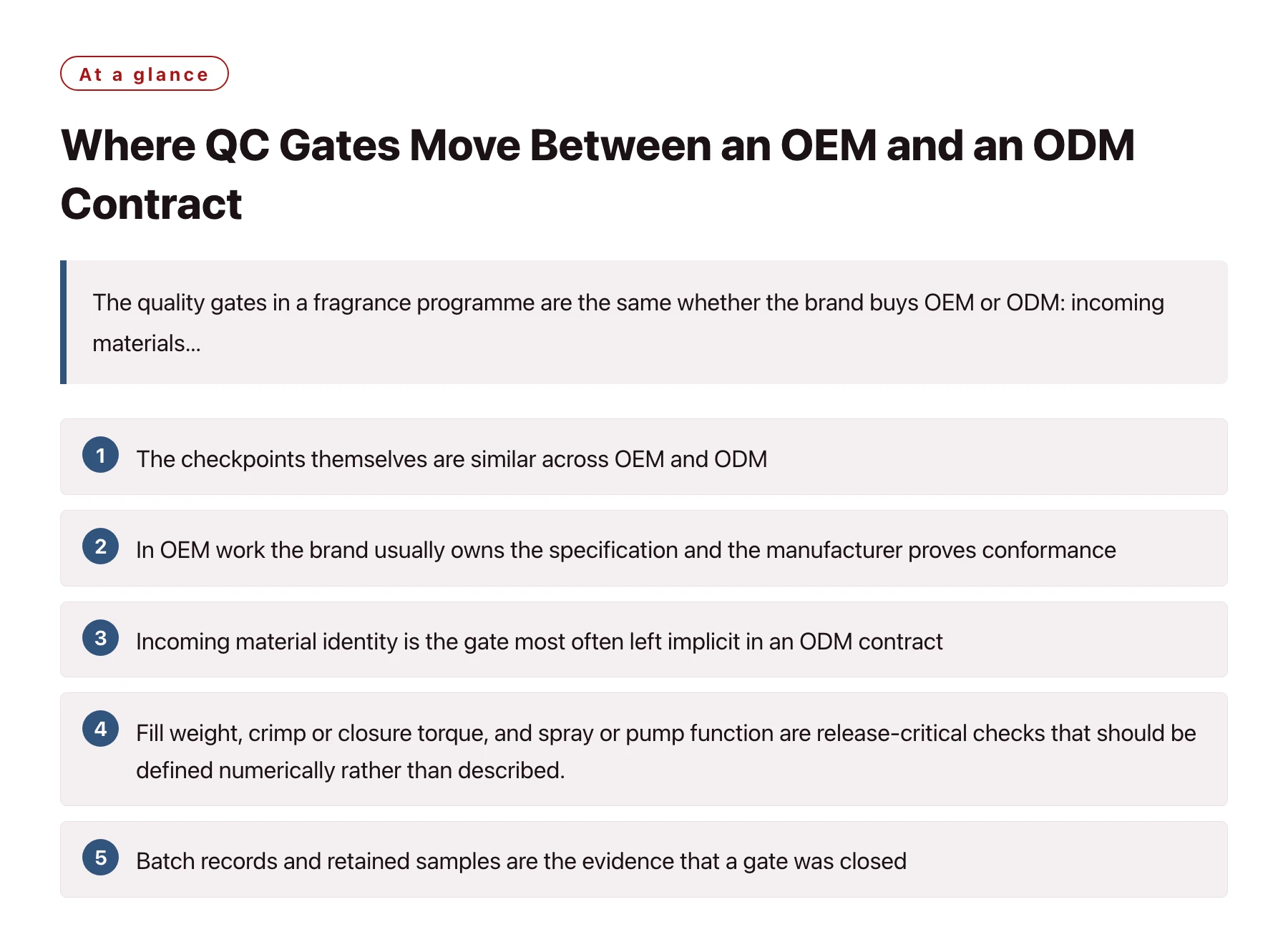Where QC Gates Move Between an OEM and an ODM Contract——全文要点速览